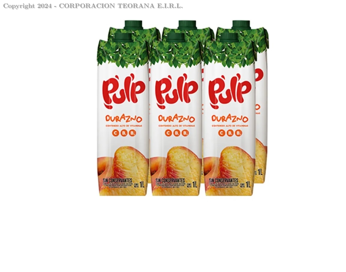 7750670015530 - PULP DURAZNO TETRA 1 LT X 6 UNID